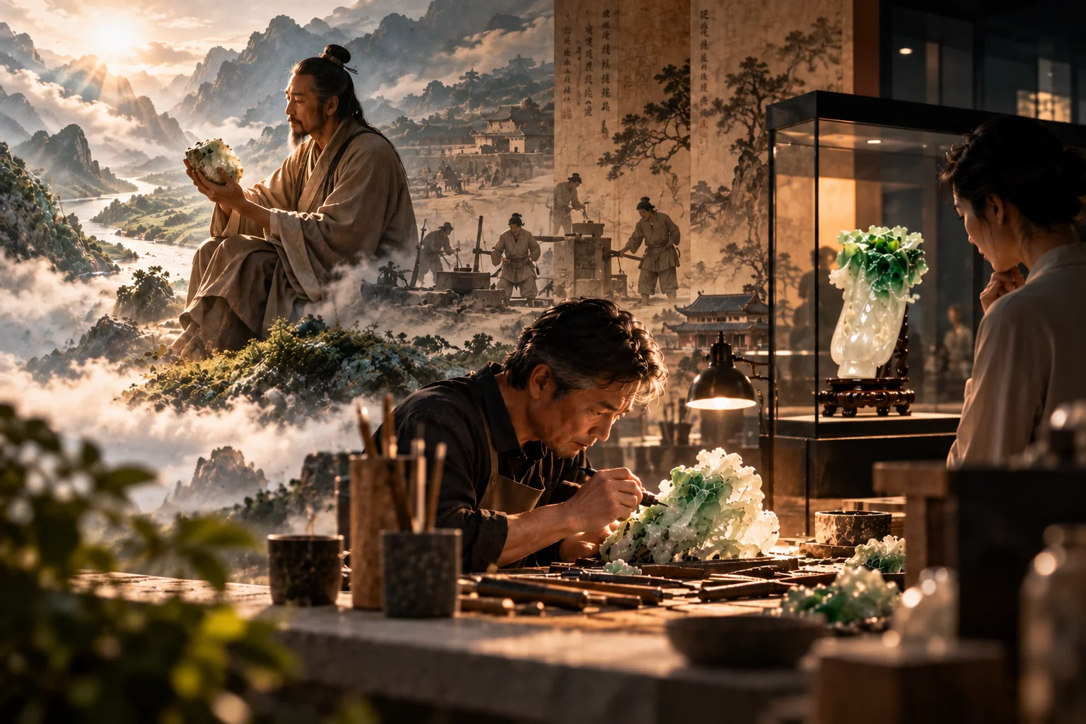 一塊古老的玉，如何長出屬於當代的形狀？玉在被人看見以前，已經度過了遠比人的一生漫長的時間。
